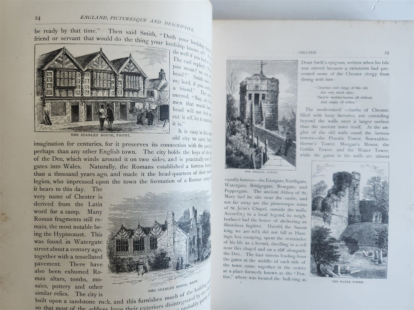 1882 ENGLAND PICTURESQUE & DESCRIPTIVE foreign travel reminiscence ILLUSTRATED
