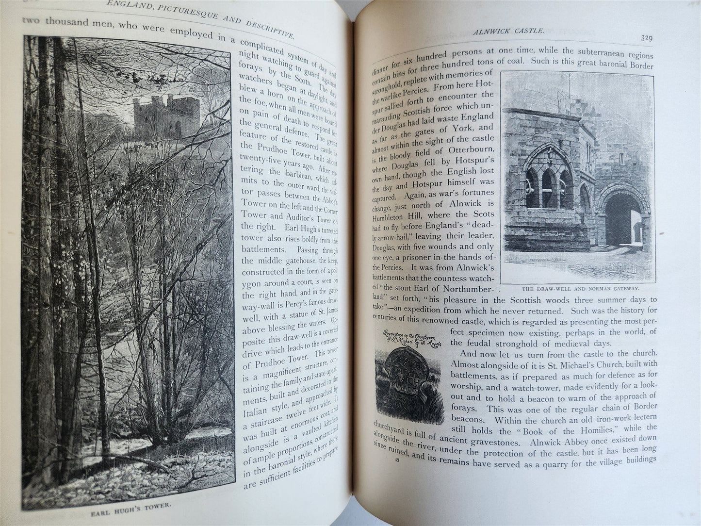 1882 ENGLAND PICTURESQUE & DESCRIPTIVE foreign travel reminiscence ILLUSTRATED