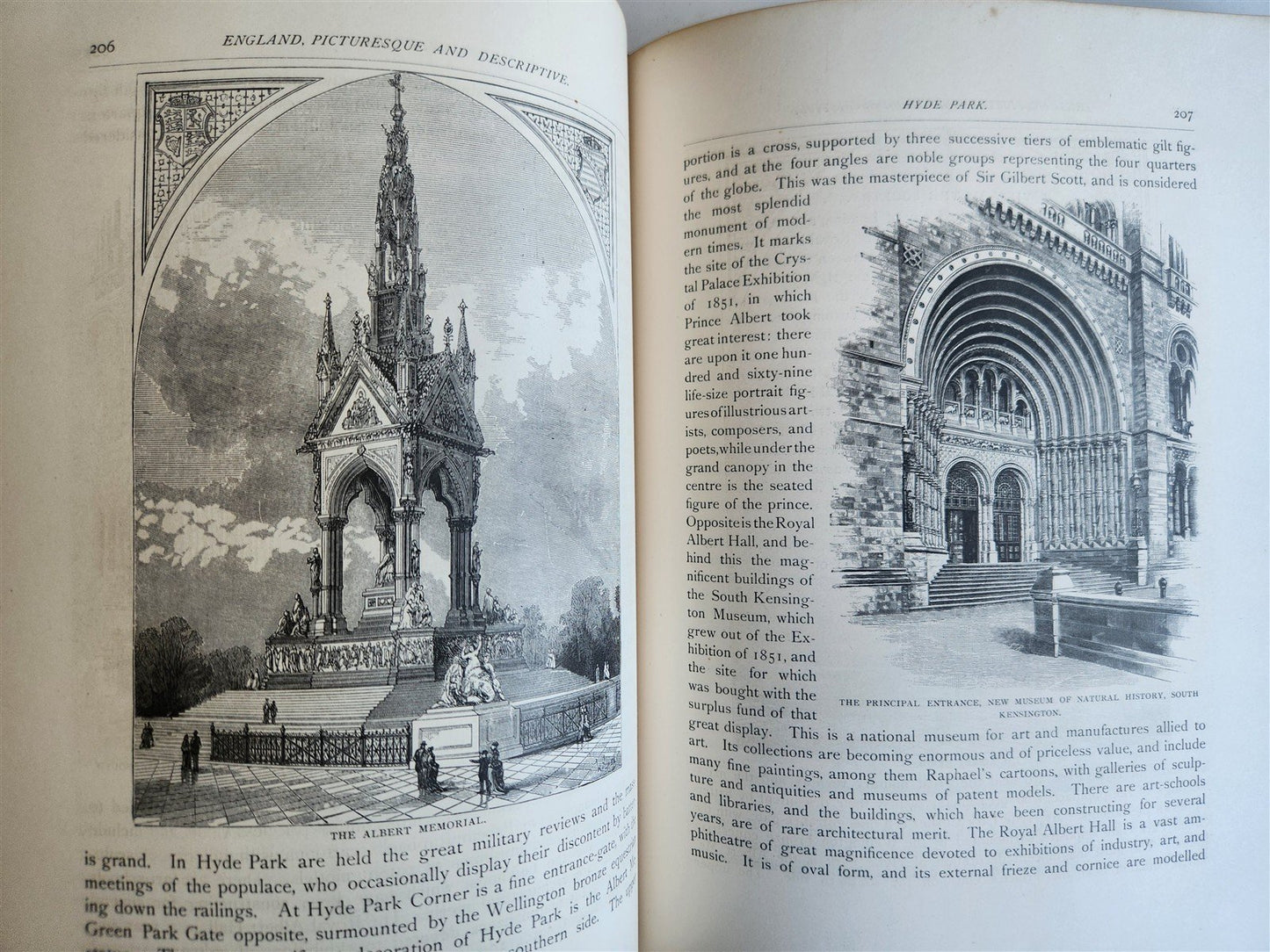 1882 ENGLAND PICTURESQUE & DESCRIPTIVE foreign travel reminiscence ILLUSTRATED