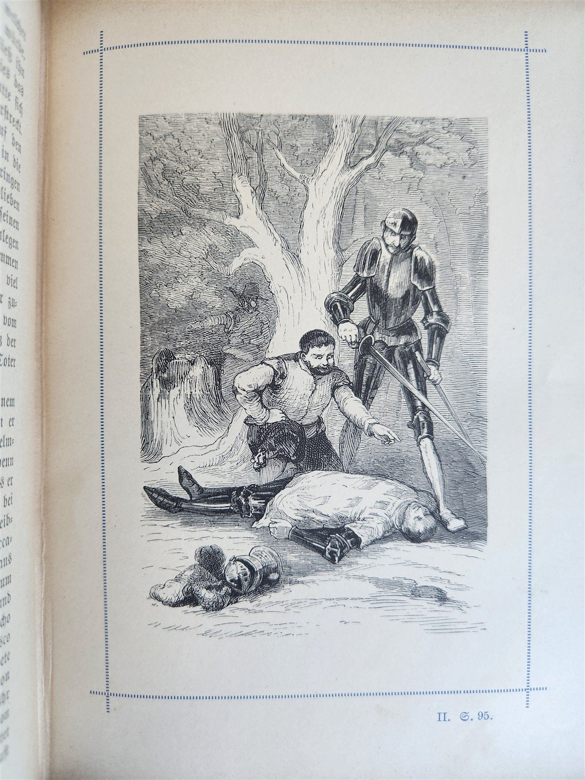 1892 DON QUIXOTE by Miguel de Cervantes ILLUSTRATED antique in GERMAN