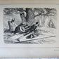 1892 DON QUIXOTE by Miguel de Cervantes ILLUSTRATED antique in GERMAN