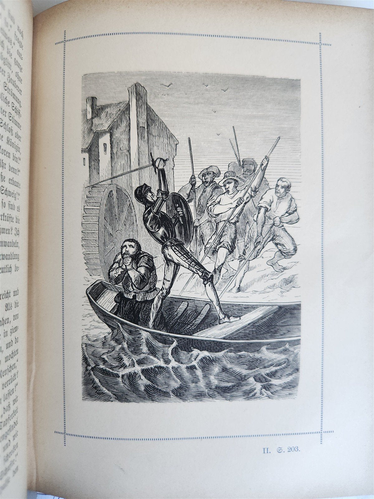1892 DON QUIXOTE by Miguel de Cervantes ILLUSTRATED antique in GERMAN