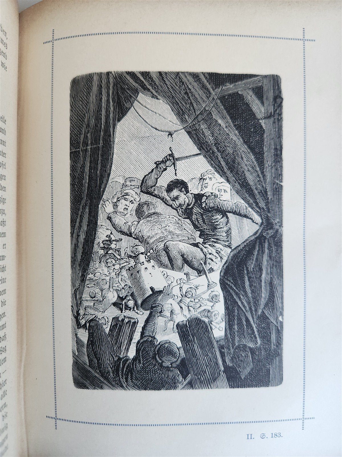 1892 DON QUIXOTE by Miguel de Cervantes ILLUSTRATED antique in GERMAN