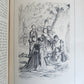 1892 DON QUIXOTE by Miguel de Cervantes ILLUSTRATED antique in GERMAN