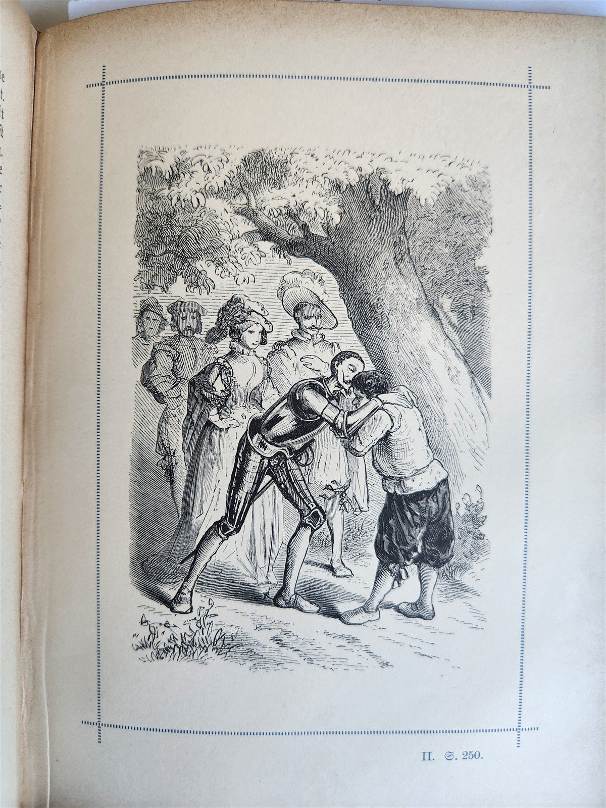 1892 DON QUIXOTE by Miguel de Cervantes ILLUSTRATED antique in GERMAN