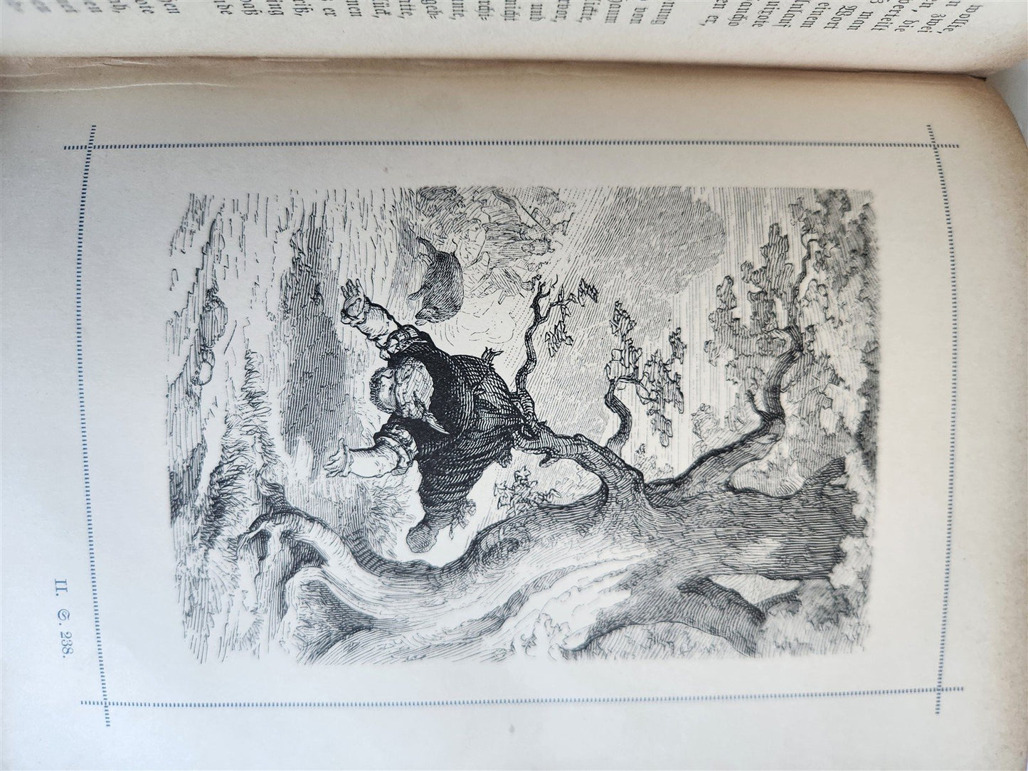 1892 DON QUIXOTE by Miguel de Cervantes ILLUSTRATED antique in GERMAN