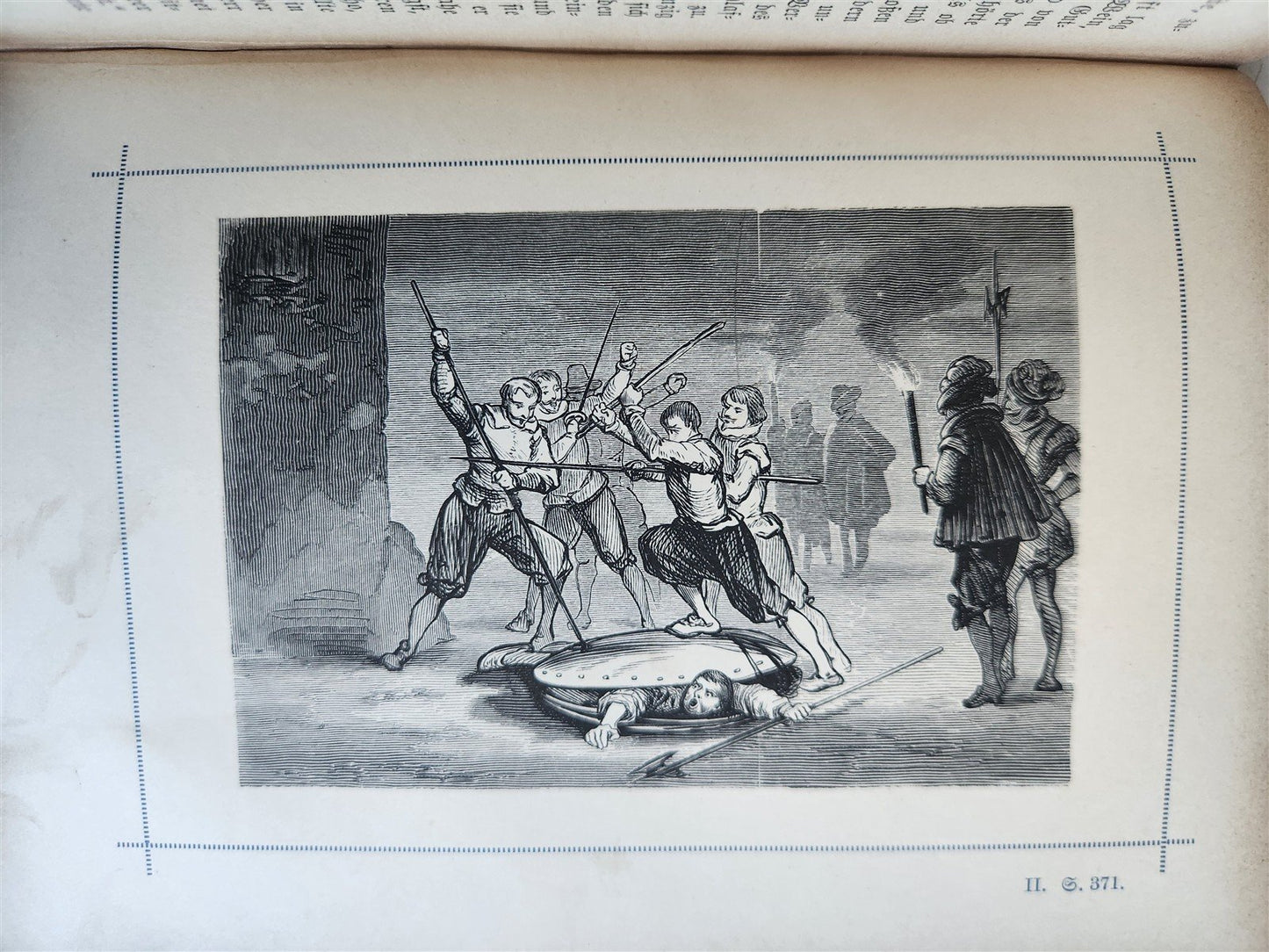 1892 DON QUIXOTE by Miguel de Cervantes ILLUSTRATED antique in GERMAN