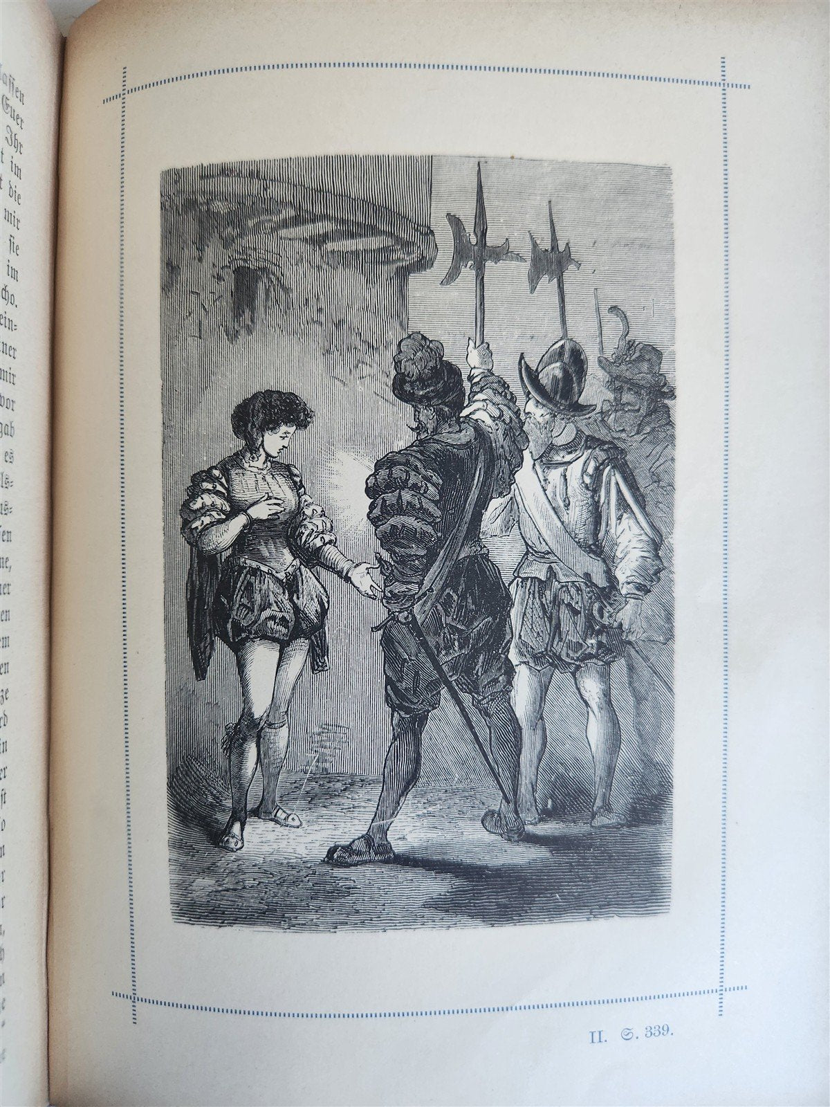 1892 DON QUIXOTE by Miguel de Cervantes ILLUSTRATED antique in GERMAN