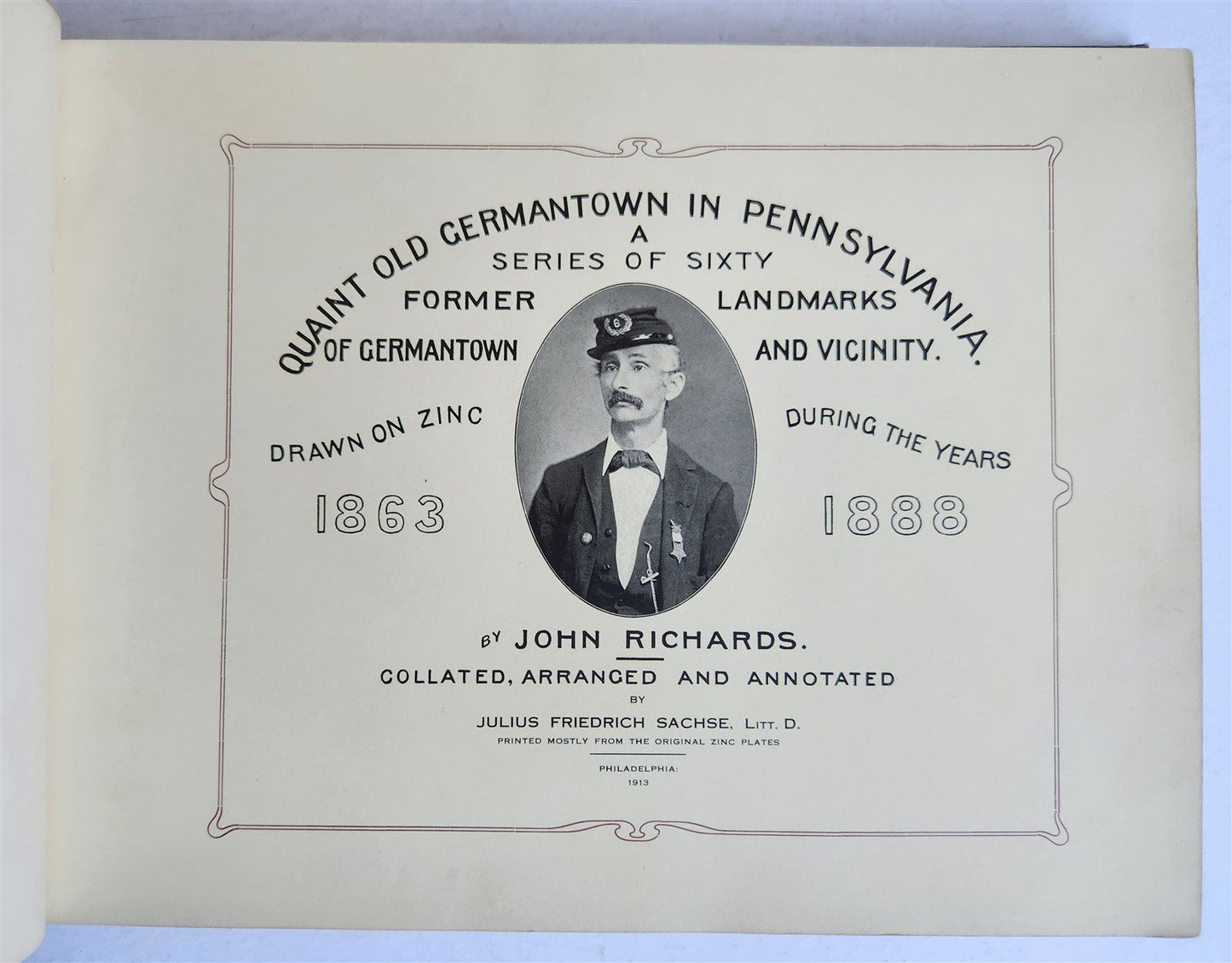 1913 QUAINT OLD GERMANTOWN ILLUSTRATED antique Philadelphia Pennsylvania