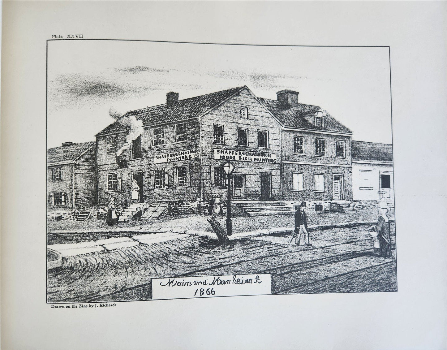 1913 QUAINT OLD GERMANTOWN ILLUSTRATED antique Philadelphia Pennsylvania