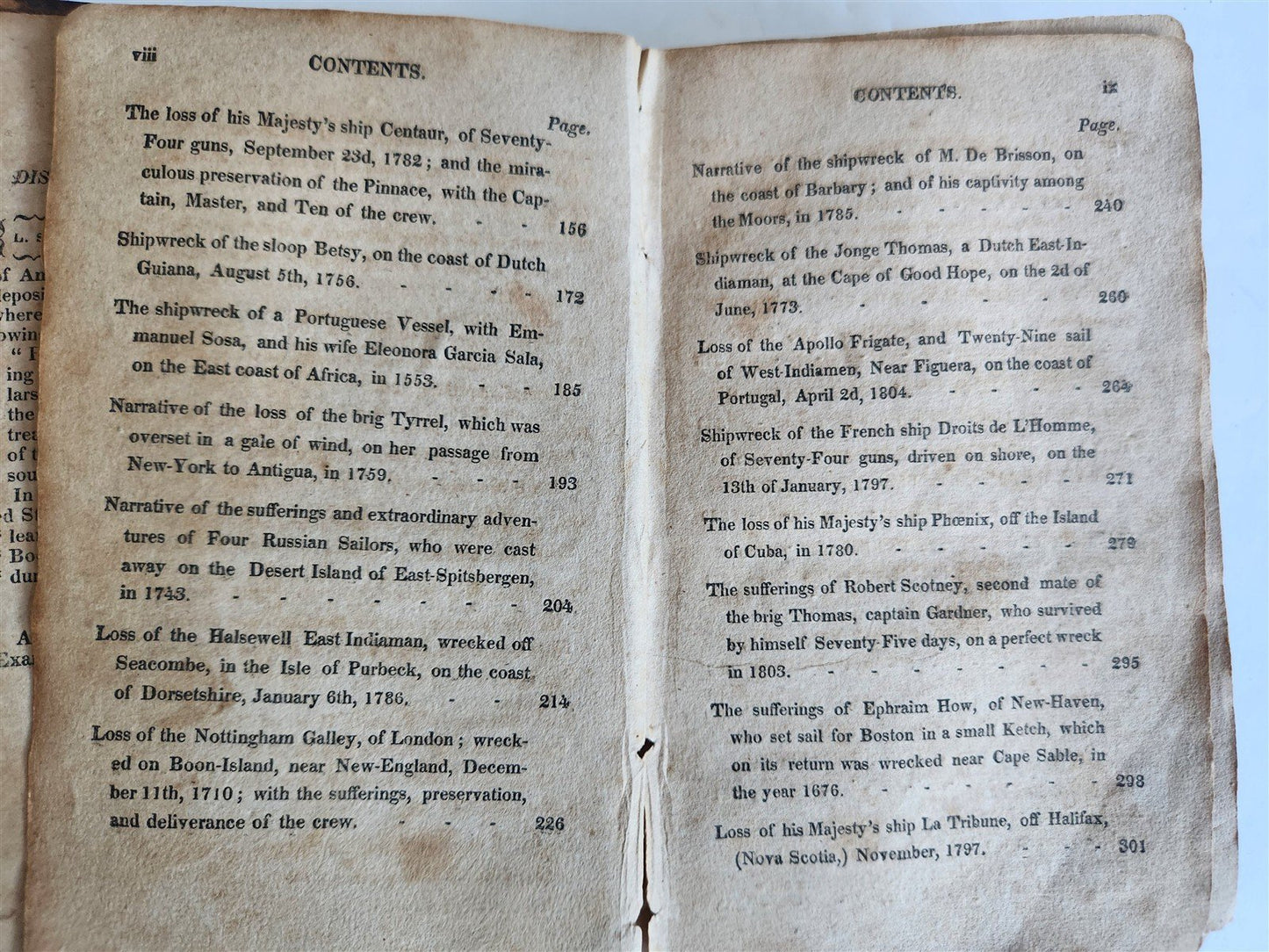 1813 REMARKABLE SHIPWRECKS Interesting Accounts of Naval Disasters ANTIQUE