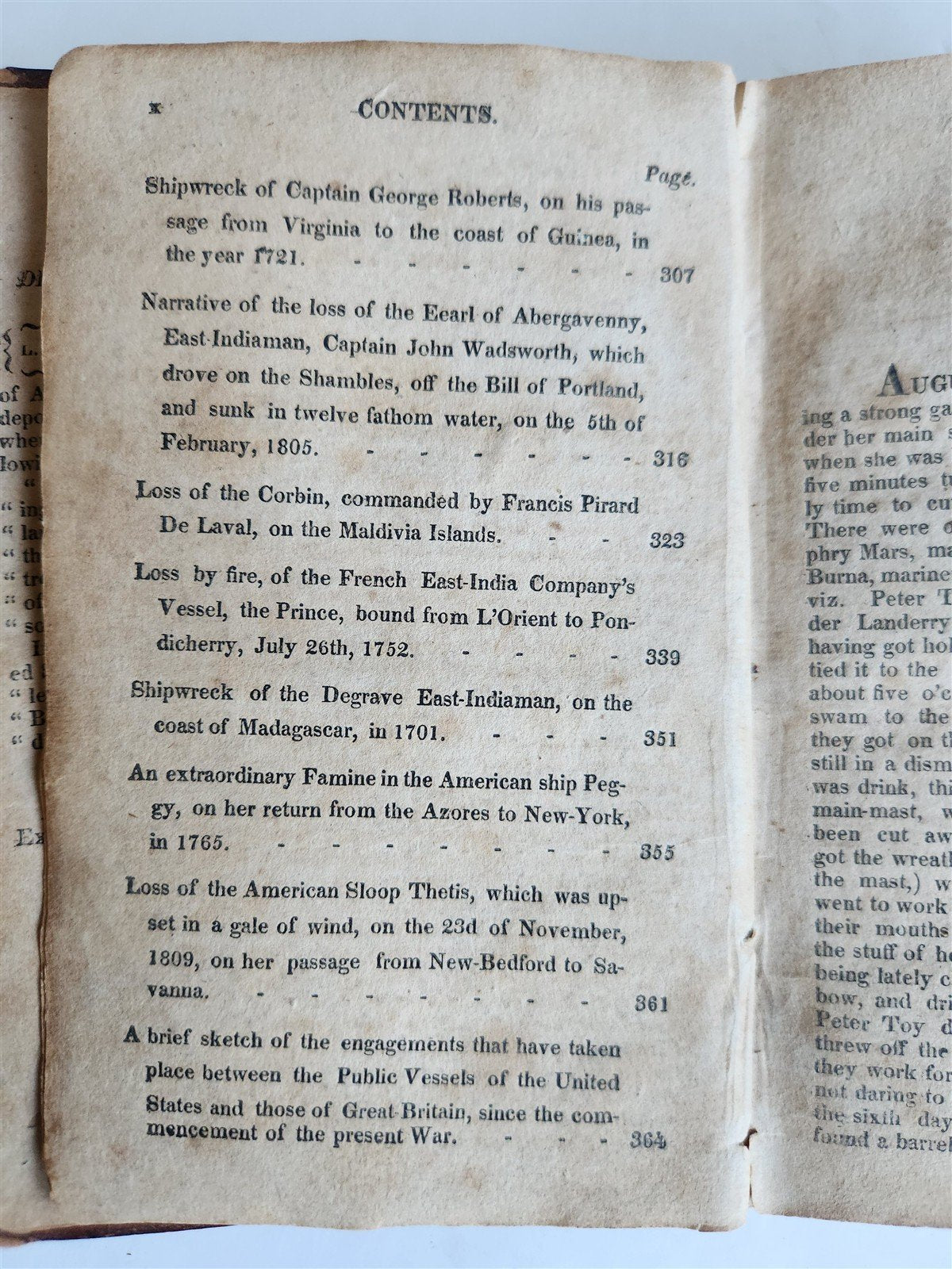 1813 REMARKABLE SHIPWRECKS Interesting Accounts of Naval Disasters ANTIQUE