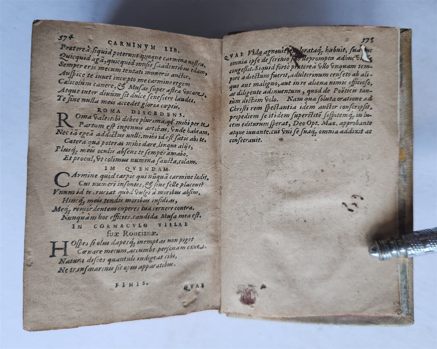 1566 16th CENTURY POETRY by Marco Girolamo Vida ANTIQUE
