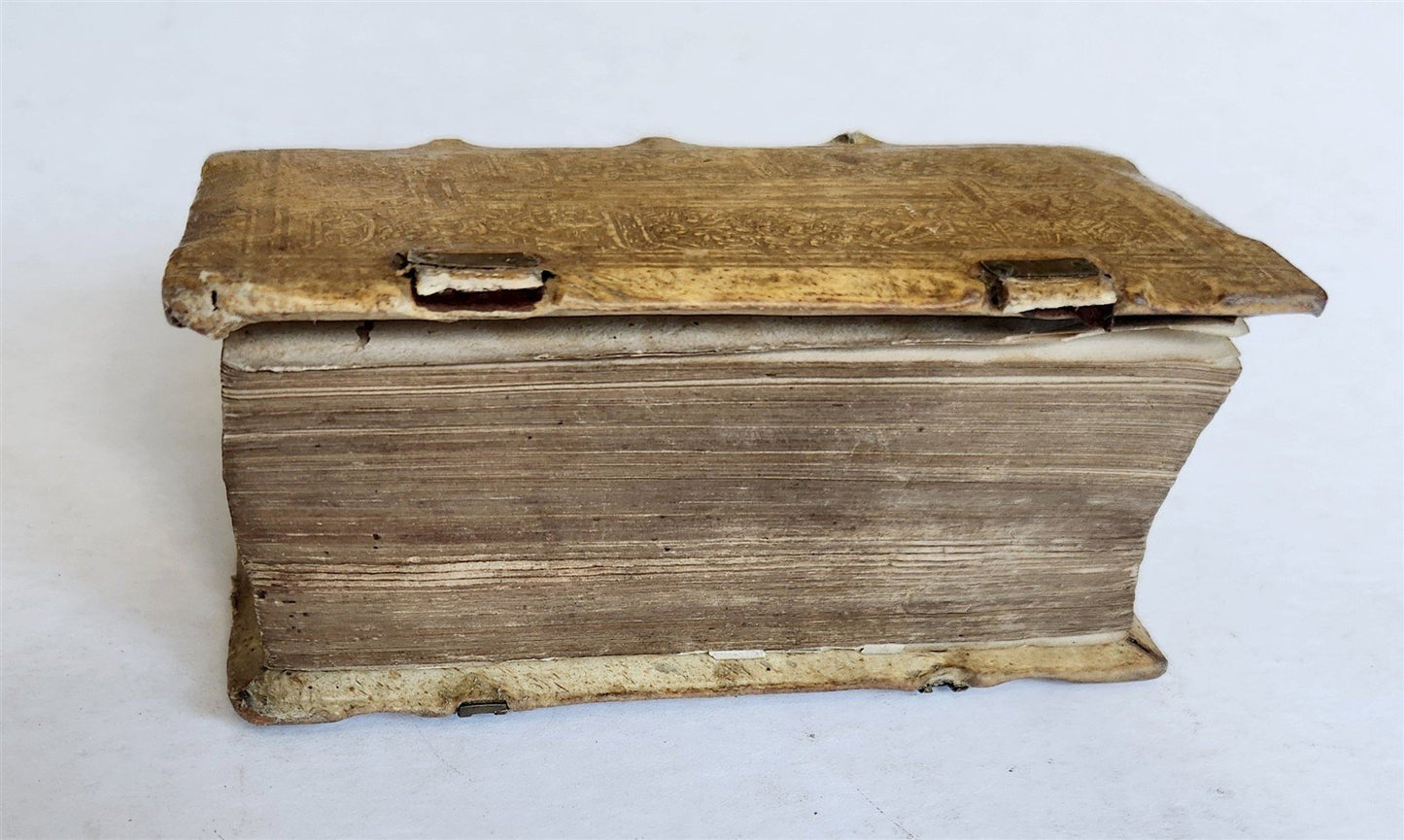 1554 INSTITUTIO CATHOLICA 16th CENTURY PIGSKIN BINDING ANTIQUE Johannes Gropper