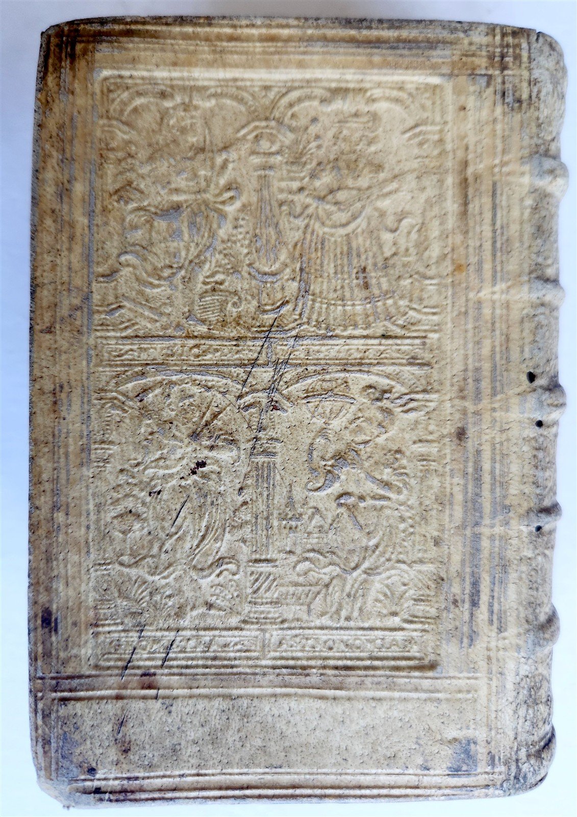 1578 JULIUS CAESAR ILLUSTRATED antique ORIGINAL 16th CENTURY PIGSKIN BINDING