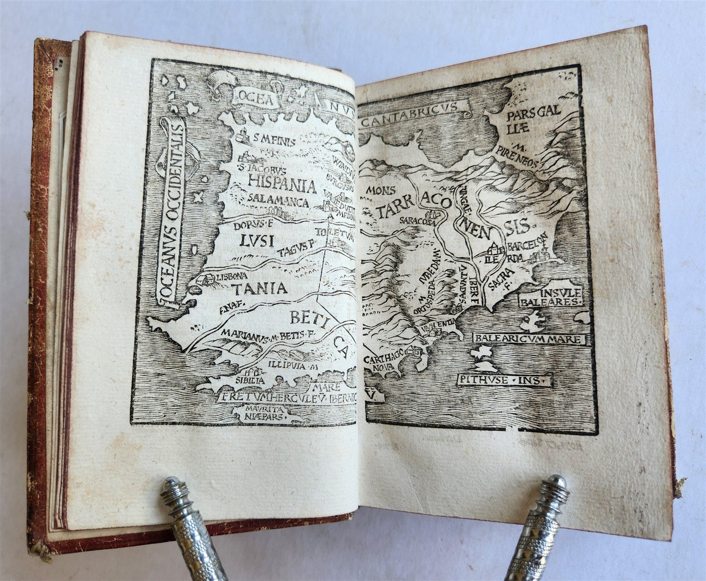 1581 JULIUS CAESAR ILLUSTRATED antique ORIGINAL 16th CENTURY BINDING