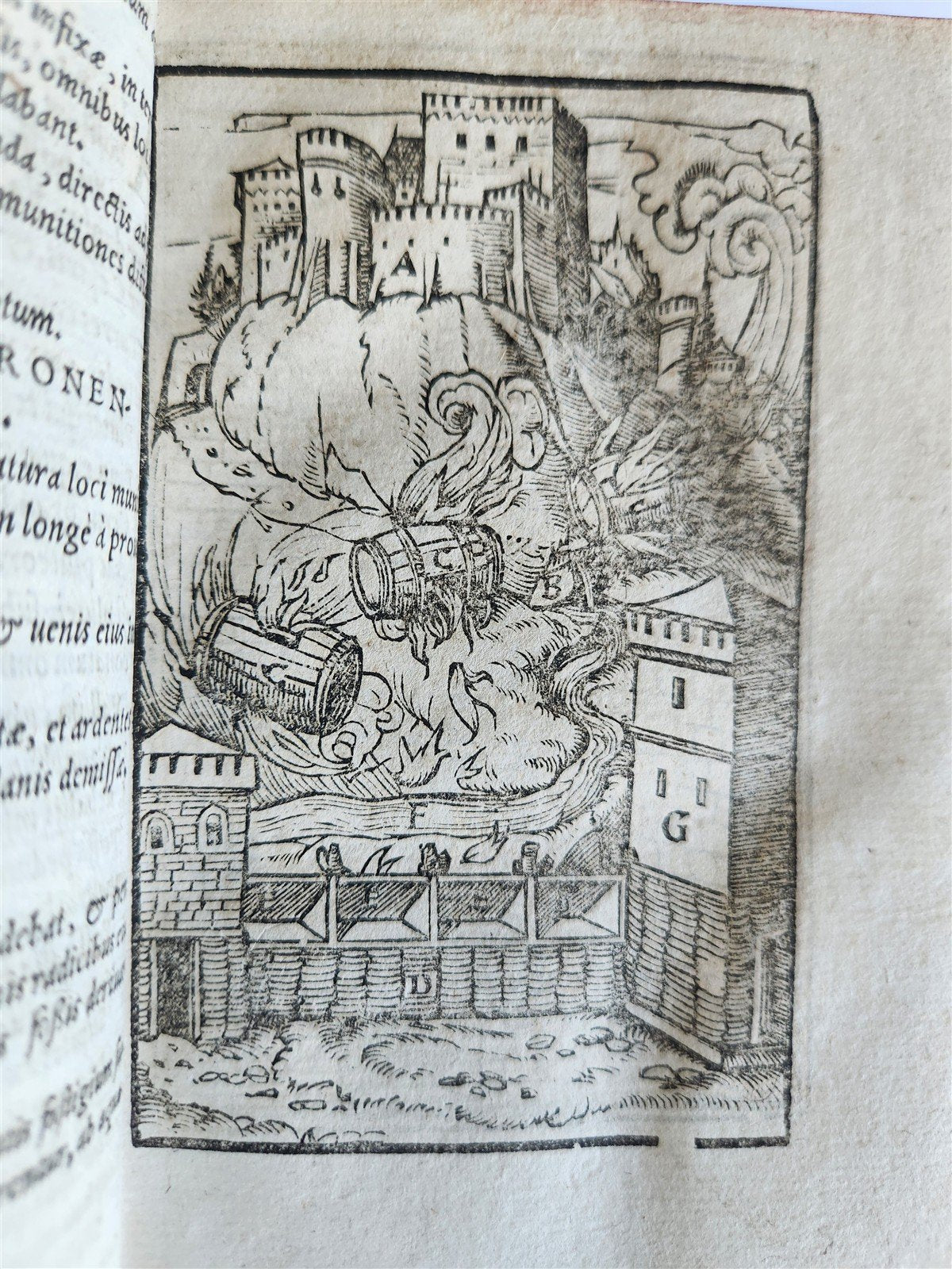 1581 JULIUS CAESAR ILLUSTRATED antique ORIGINAL 16th CENTURY BINDING