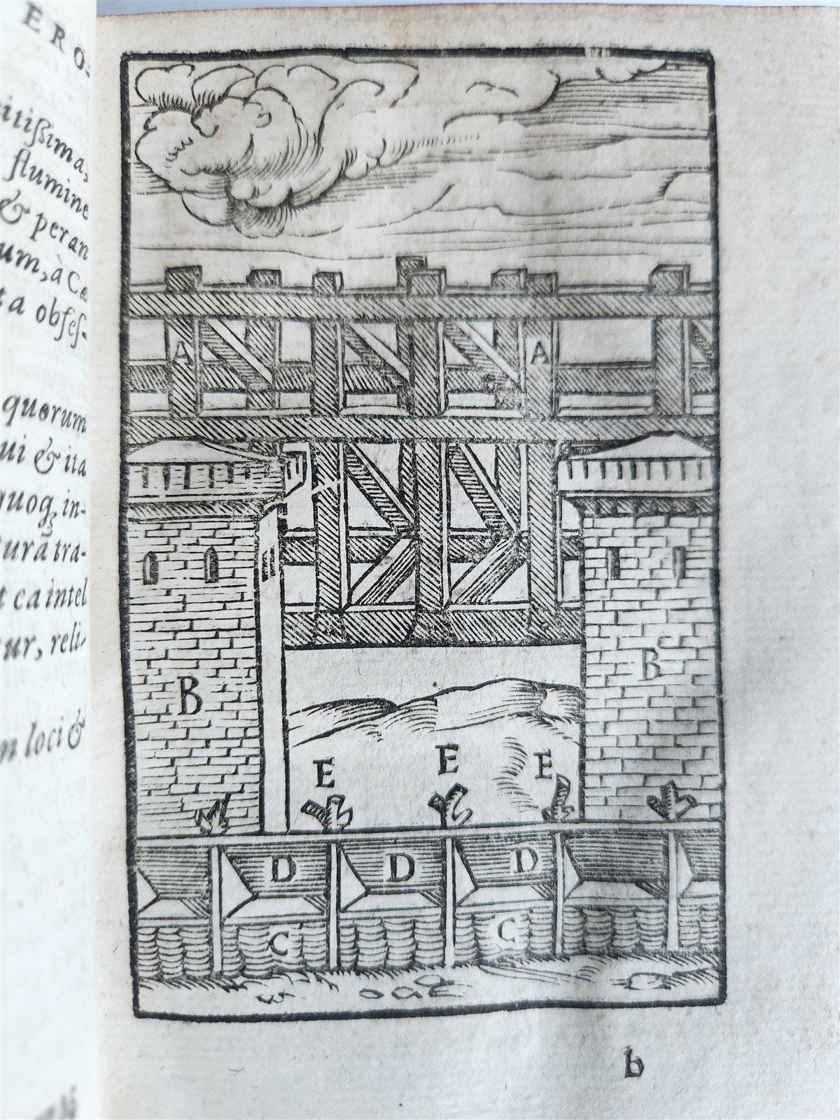 1581 JULIUS CAESAR ILLUSTRATED antique ORIGINAL 16th CENTURY BINDING