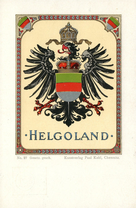 HELGOLAND GERMANY ANTIQUE POSTCARD