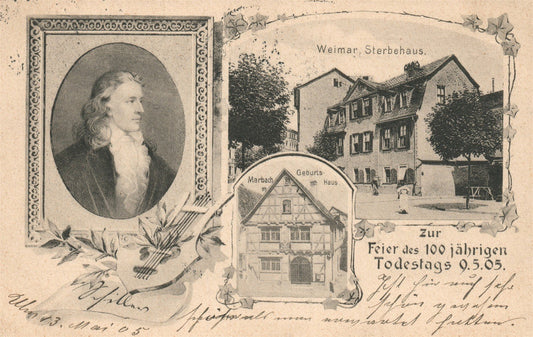 WEIMAR STERBEHAUS GERMANY ANTIQUE POSTCARD