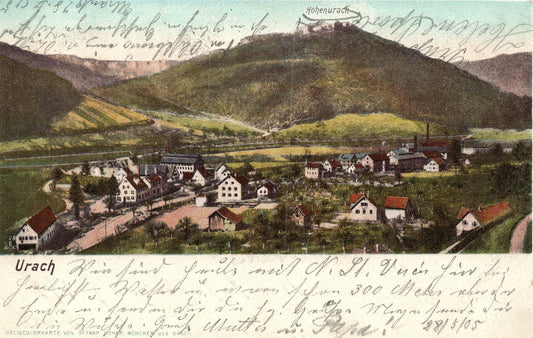 URACH GERMANY ANTIQUE POSTCARD