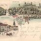 GRUSS aus HERLESHAUSEN GERMANY ANTIQUE POSTCARD