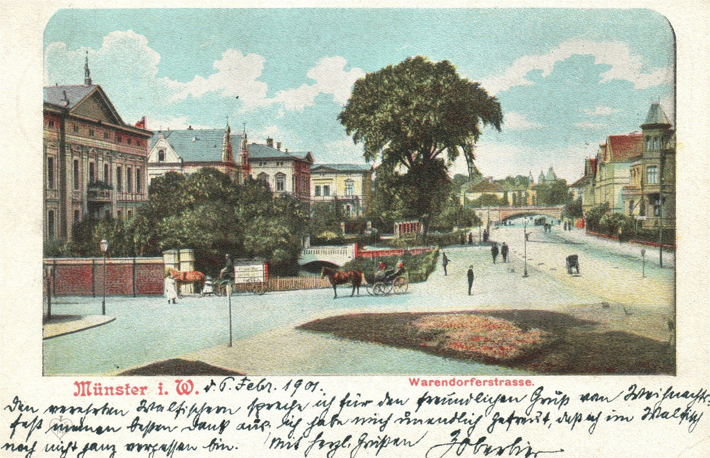 MUNSTER i. W. GERMANY ANTIQUE POSTCARD