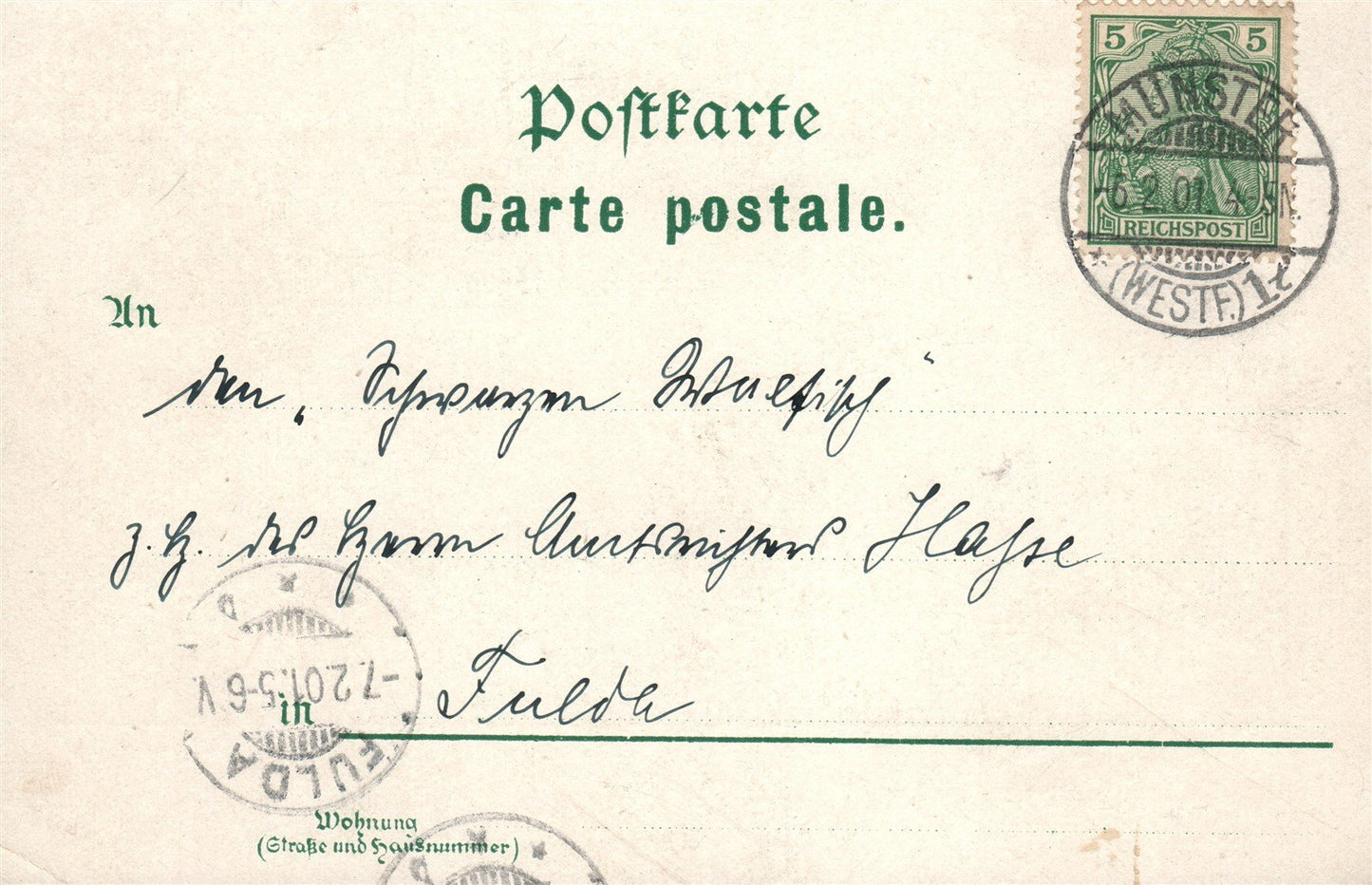 MUNSTER i. W. GERMANY ANTIQUE POSTCARD