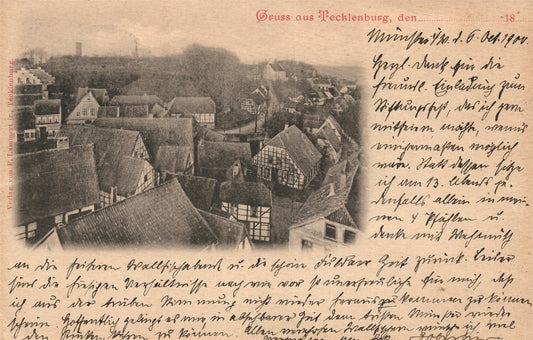 TECKLENBURG GERMANY ANTIQUE POSTCARD