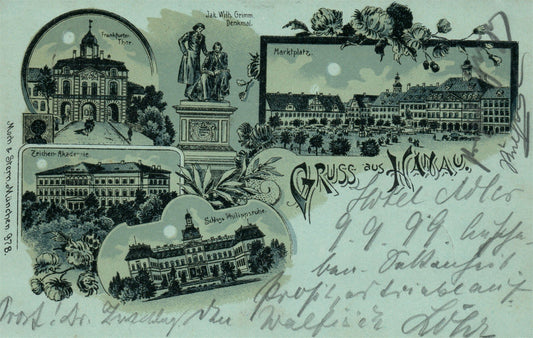 HANAU GERMANY ANTIQUE POSTCARD