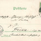 HAHNENKLEE GERMANY 1898 ANTIQUE POSTCARD