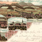 Gruss aus DERMBACH GERMANY 1898 ANTIQUE POSTCARD