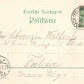 Gruss aus DERMBACH GERMANY 1898 ANTIQUE POSTCARD