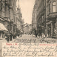 HAGEN i. W. GERMANY ELBERFELDERSTRASSE mit HOTEL MONOPOL ANTIQUE POSTCARD