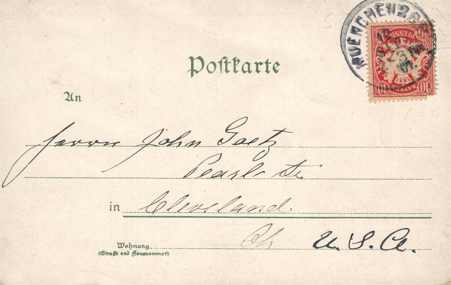 MUNCHEN GERMANY Momentaufnahme im Hofbrauhaus ANTIQUE POSTCARD