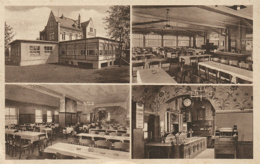 GERMANY RESTAURANT CAROLASCHLOSSCHEN ANTIQUE POSTCARD