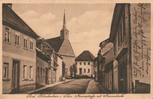 GERMANY BAD BLANKENHAIN ANTIQUE POSTCARD