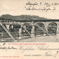 GERMANY Schwebebahn und Sonnborner Eisenbahnbrucke ANTIQUE POSTCARD