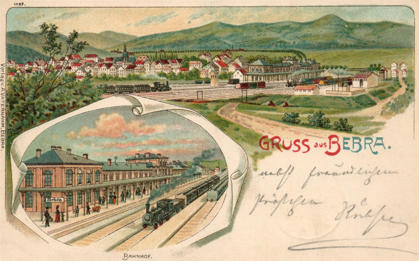 GERMANY Bebra ANTIQUE POSTCARD
