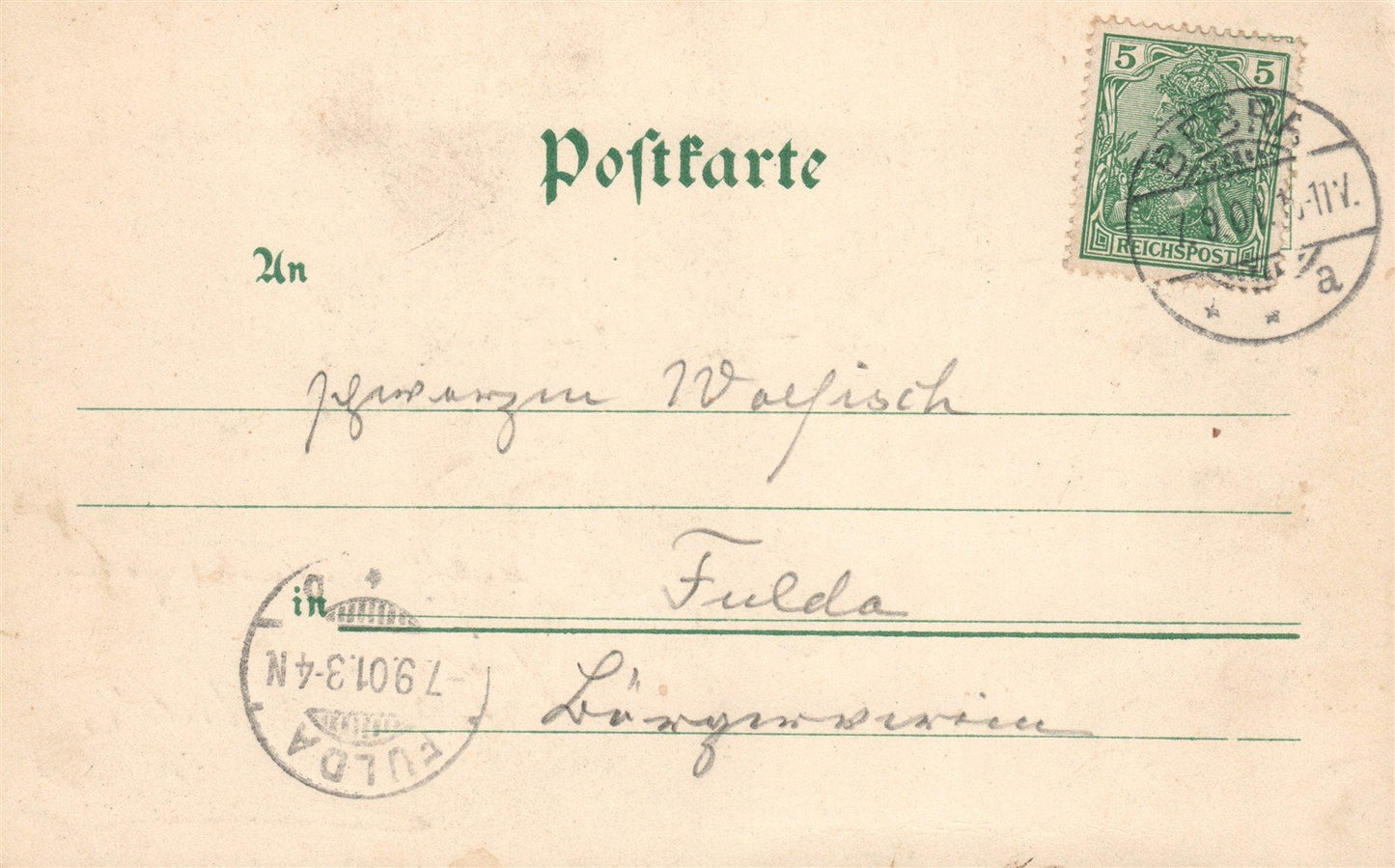 GERMANY Bebra ANTIQUE POSTCARD