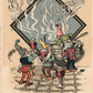 GERMANY NEW YEAR Christmas ANTIQUE POSTCARD