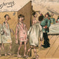 GERMANY MUSTERUNG ANTIQUE COMIC POSTCARD