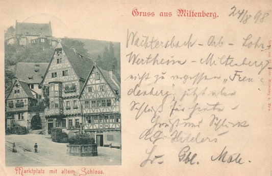 GERMANY MILTENBERG ANTIQUE POSTCARD