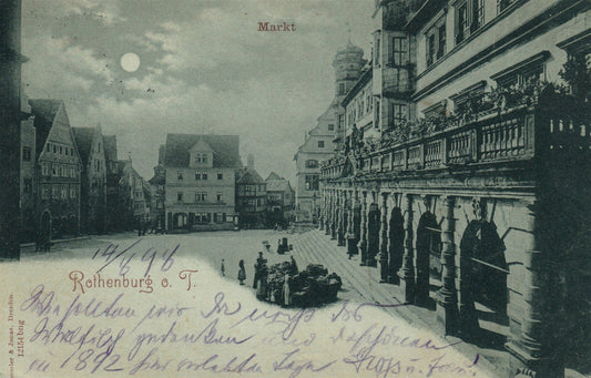 GERMANY ROTHENBURG ANTIQUE POSTCARD
