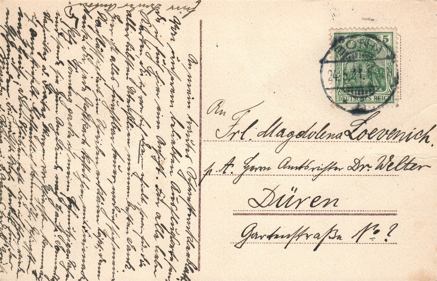 GERMANY KONIGSWINTER mit SIEBENGEBIRGE ANTIQUE POSTCARD