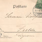 GERMANY COMPAGNIE des EISENBAHN-REGTS. military railway station ANTIQUE POSTCARD