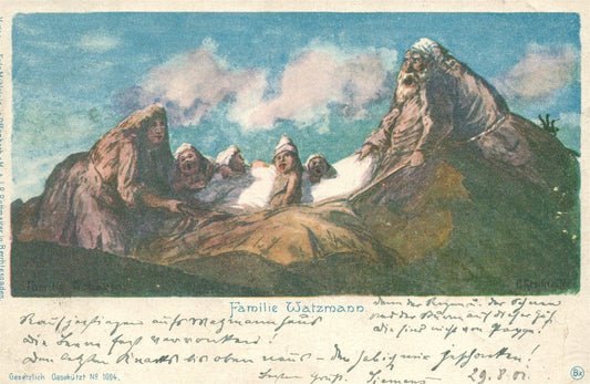 GERMANY FAMILIE WATZMANN ANTIQUE POSTCARD