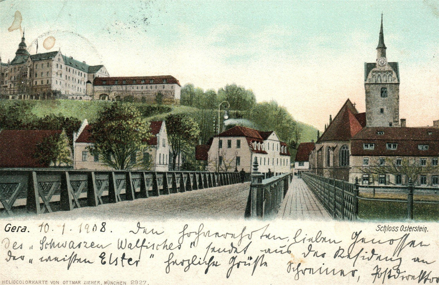 GERMANY GERA ANTIQUE POSTCARD