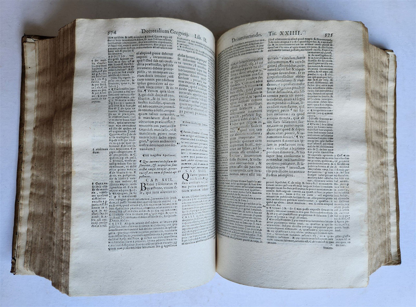 1591 DECRETALS of Pope Gregory IX antique 16th CENTURY