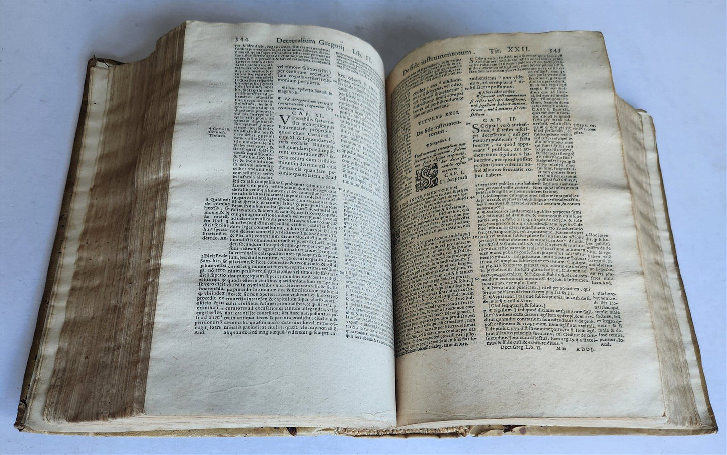 1591 DECRETALS of Pope Gregory IX antique 16th CENTURY